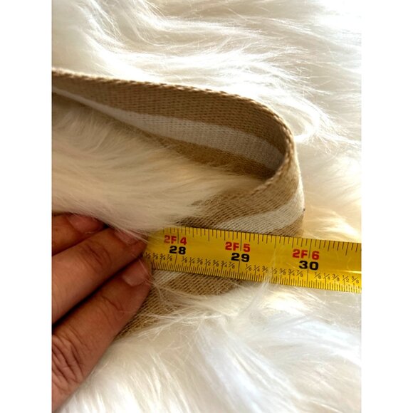 Chaps Beige & Brown Crossbody Bag With Adjustable Strap Travel Work Handbag 30” - Picture 8 of 8